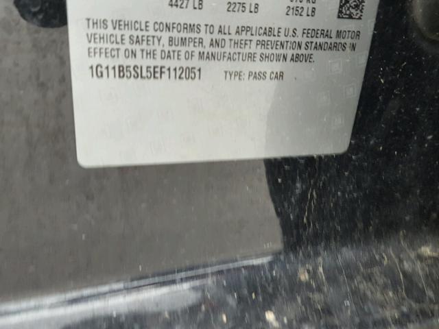 1G11B5SL5EF112051 - 2014 CHEVROLET MALIBU LS 黑色 照片 10