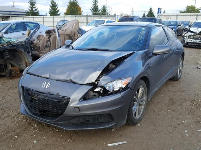 JHMZF1D48DS000734 - 2013 HONDA CR-Z GRAY photo 2