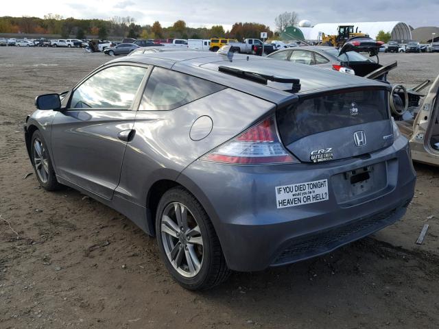 JHMZF1D48DS000734 - 2013 HONDA CR-Z GRAY photo 3