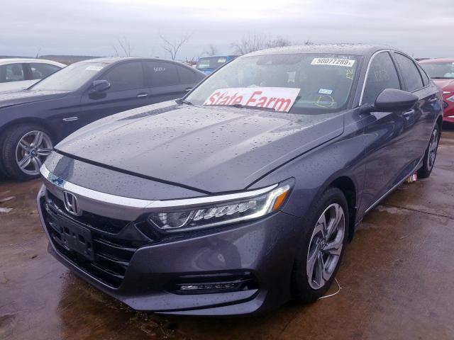 1HGCV2F5XJA042606 - 2018 HONDA ACCORD EXL GRAY photo 2