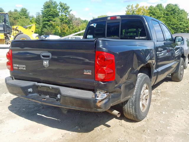 1D7HW48N47S199194 - 2007 DODGE DAKOTA QUA BLACK photo 4