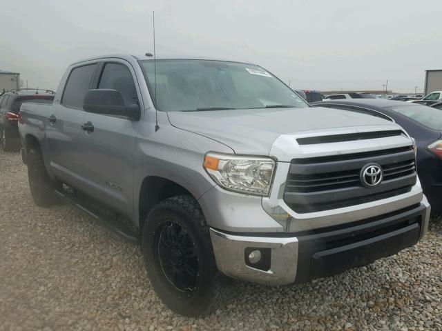 5TFEM5F10EX077683 - 2014 TOYOTA TUNDRA CRE SILVER photo 1