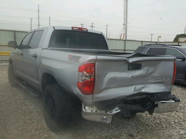 5TFEM5F10EX077683 - 2014 TOYOTA TUNDRA CRE SILVER photo 3