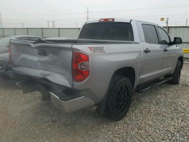 5TFEM5F10EX077683 - 2014 TOYOTA TUNDRA CRE SILVER photo 4