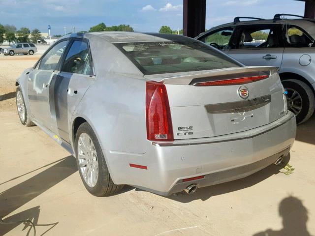 1G6DP5ED0B0159760 - 2011 CADILLAC CTS PREMIU SILVER photo 3