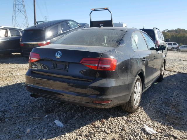 3VW2K7AJ6FM305346 - 2015 VOLKSWAGEN JETTA BASE BLACK photo 4