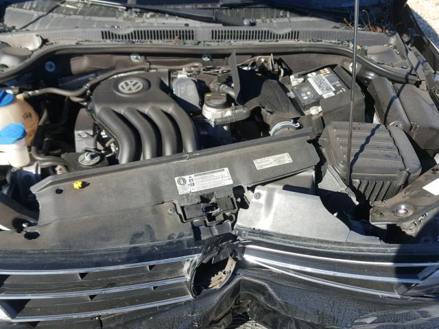 3VW2K7AJ6FM305346 - 2015 VOLKSWAGEN JETTA BASE BLACK photo 7