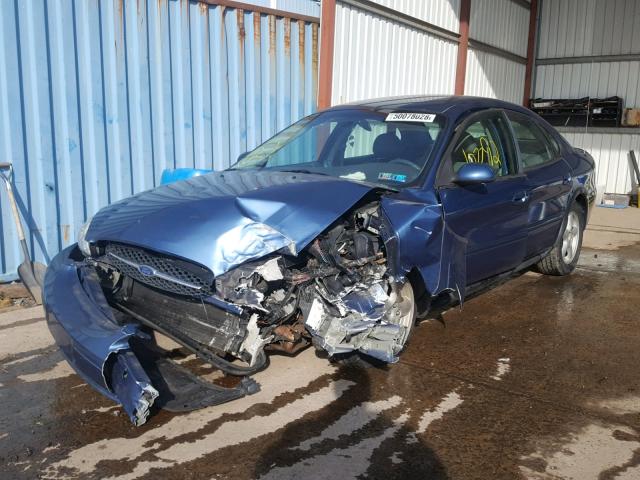 1FAHP55U92G151071 - 2002 FORD TAURUS SES BLUE photo 2