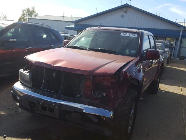 1GCJTDDP3A8146244 - 2010 CHEVROLET COLORADO L BURGUNDY photo 2