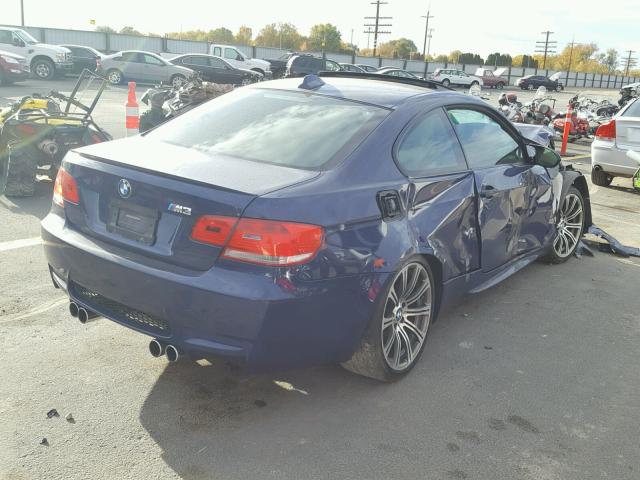 WBSWD9C54AP362537 - 2010 BMW M3 BLUE photo 4