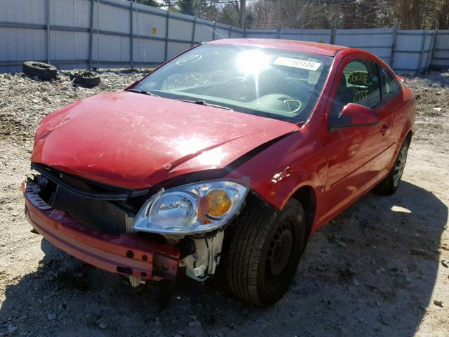 1G1AL18F287233433 - 2008 CHEVROLET COBALT LT RED photo 2