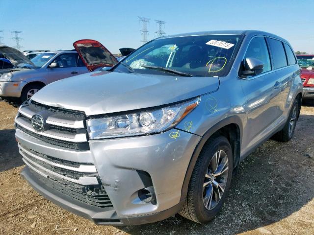 5TDBZRFH9KS962555 - 2019 TOYOTA HIGHLANDER SILVER photo 2