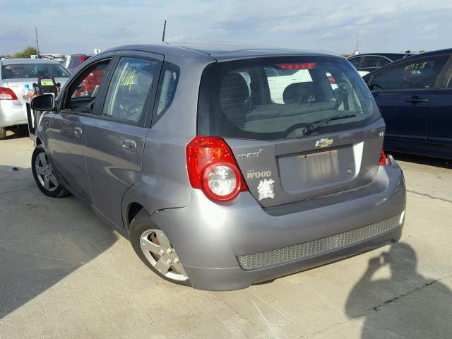 KL1TD6DE8BB137177 - 2011 CHEVROLET AVEO LS GRAY photo 3