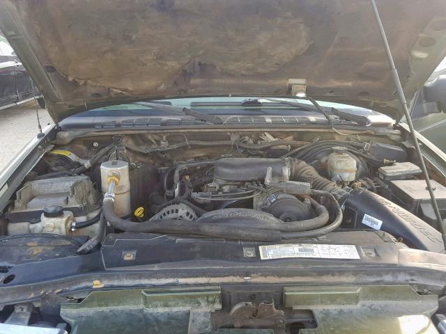 1GNDT13W51K230256 - 2001 CHEVROLET BLAZER GREEN photo 7