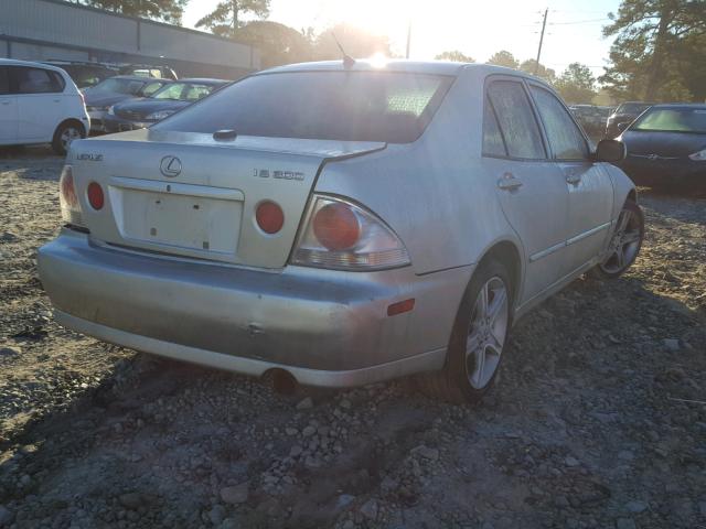 JTHBD192220043862 - 2002 LEXUS IS 300 SILVER photo 4