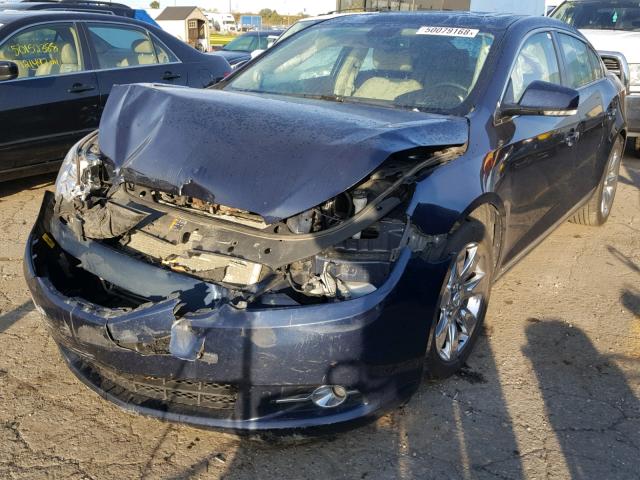 1G4GC5ED3BF299963 - 2011 BUICK LACROSSE C BLUE photo 2