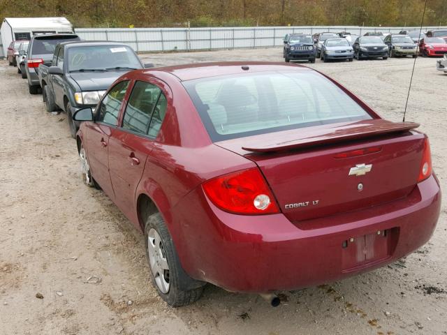 1G1AL58F087165706 - 2008 CHEVROLET COBALT LT RED photo 3