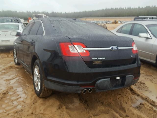 1FAHP2EW1AG144338 - 2010 FORD TAURUS SEL BLACK photo 3