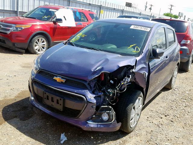 KL8CB6SA2HC766010 - 2017 CHEVROLET SPARK LS BLUE photo 2