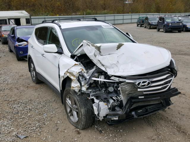 5NMZUDLB6HH007224 - 2017 HYUNDAI SANTA FE S WHITE photo 1