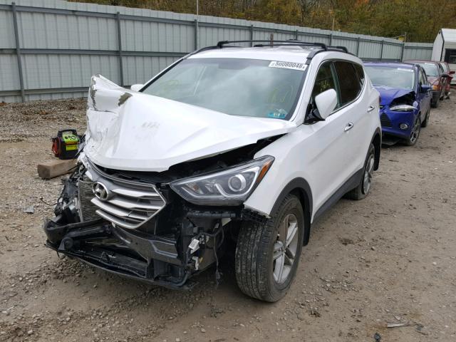 5NMZUDLB6HH007224 - 2017 HYUNDAI SANTA FE S WHITE photo 2