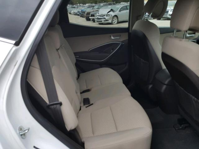 5NMZUDLB6HH007224 - 2017 HYUNDAI SANTA FE S WHITE photo 6