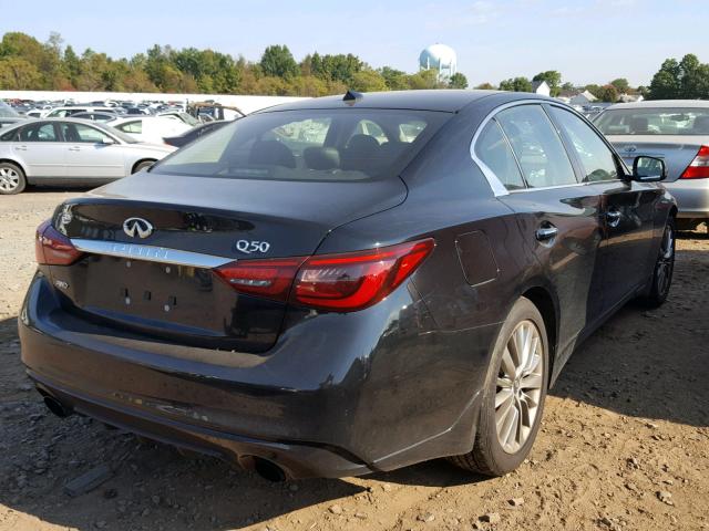 JN1EV7AR6JM433574 - 2018 INFINITI Q50 LUXE BLACK photo 4