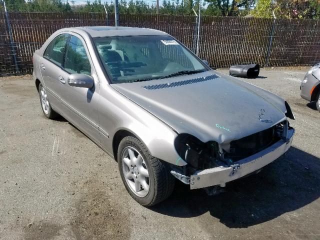 WDBRF61J43F437161 - 2003 MERCEDES-BENZ C 240 SILVER photo 1