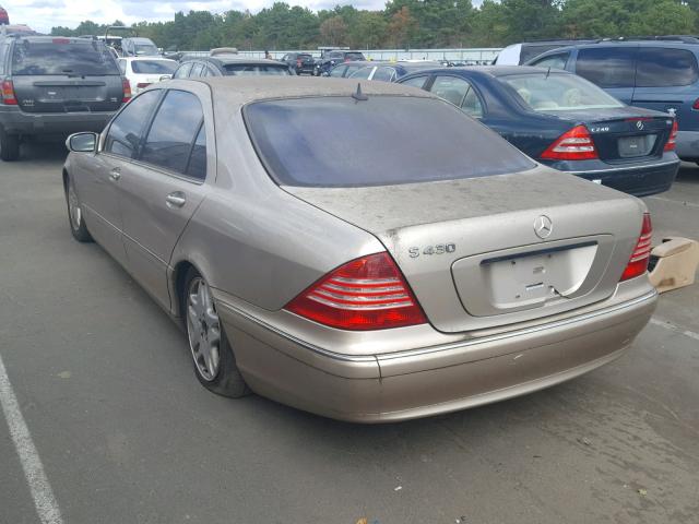 WDBNG70J73A334705 - 2003 MERCEDES-BENZ S 430 GOLD photo 3