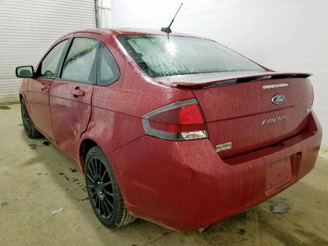 1FAHP3GN4AW114993 - 2010 FORD FOCUS SES RED photo 3