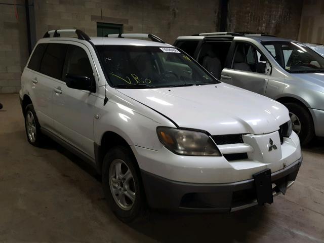 JA4LZ31G63U118562 - 2003 MITSUBISHI OUTLANDER WHITE photo 1