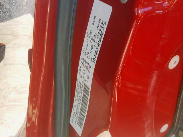 2C4RDGCG9DR738906 - 2013 DODGE GRAND CARA RED photo 10