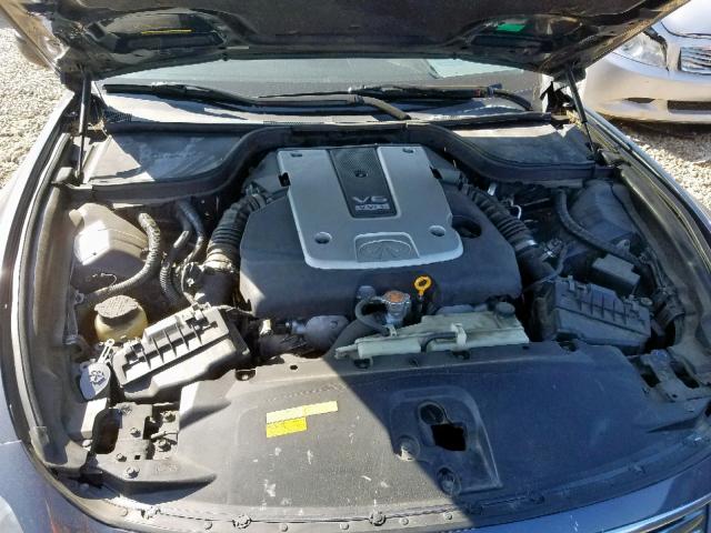 JNKCV64E28M106282 - 2008 INFINITI G37 BASE GRAY photo 7