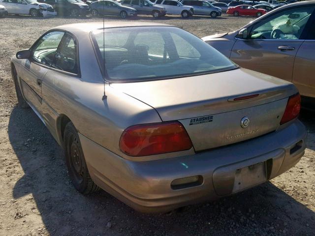 4C3AU42N3XE140598 - 1999 CHRYSLER SEBRING LX TAN photo 3