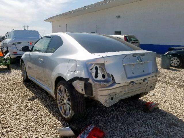 JTKJF5C70D3052654 - 2013 TOYOTA SCION TC ვერცხლისფერი ფოტო 3