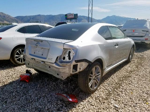 JTKJF5C70D3052654 - 2013 TOYOTA SCION TC ვერცხლისფერი ფოტო 4