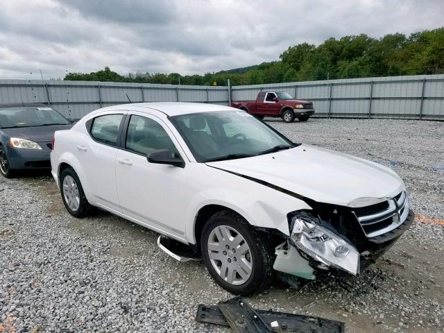 1B3BD4FB3BN558218 - 2011 DODGE AVENGER EX WHITE photo 1