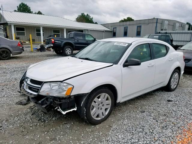 1B3BD4FB3BN558218 - 2011 DODGE AVENGER EX WHITE photo 2