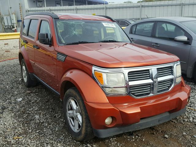 1D8GT28K47W724273 - 2007 DODGE NITRO SXT ORANGE photo 1