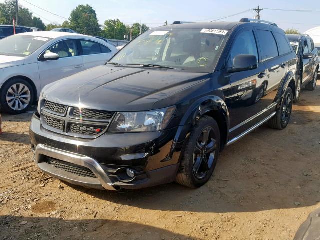 3C4PDCGG5JT378794 - 2018 DODGE JOURNEY CR BLACK photo 2