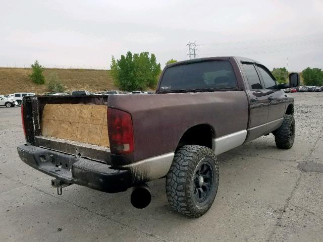 3D7KU28C44G205965 - 2004 DODGE RAM 2500 S 黑色 照片 4