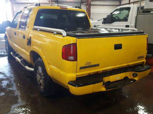 1GTDT13X64K130690 - 2004 GMC SONOMA YELLOW photo 3