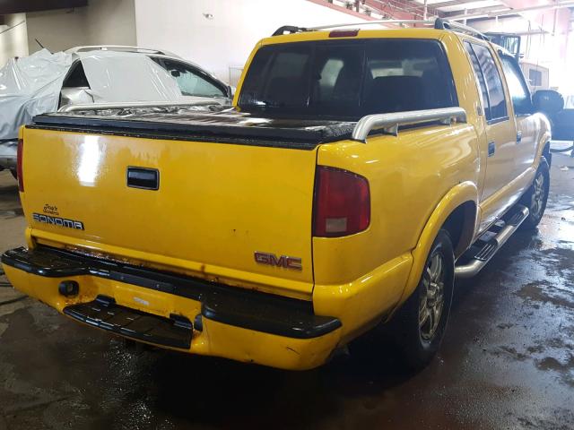 1GTDT13X64K130690 - 2004 GMC SONOMA YELLOW photo 4