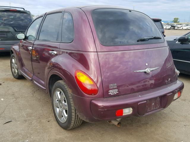 3C8FY68B43T583982 - 2003 CHRYSLER PT CRUISER PURPLE photo 3