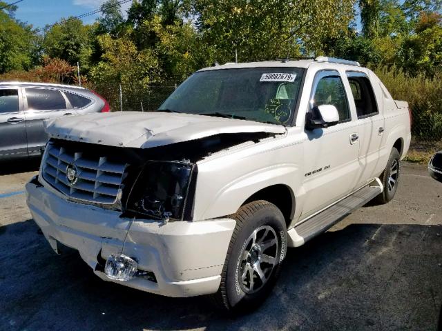 3GYEK62N35G177733 - 2005 CADILLAC ESCALADE E WHITE photo 2