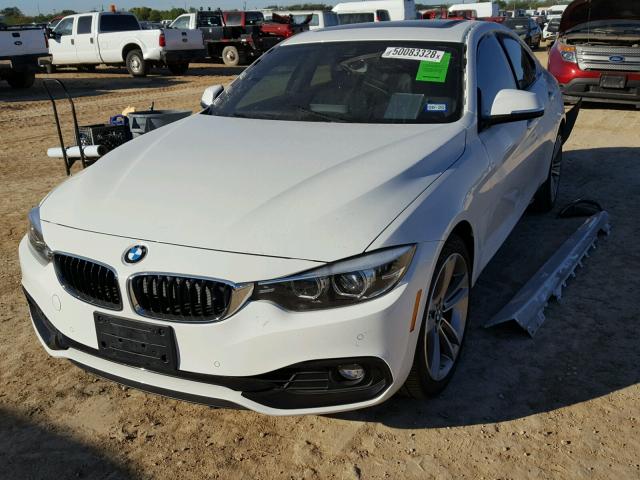 WBA4J1C56JBG80164 - 2018 BMW 430I GRAN WHITE photo 2