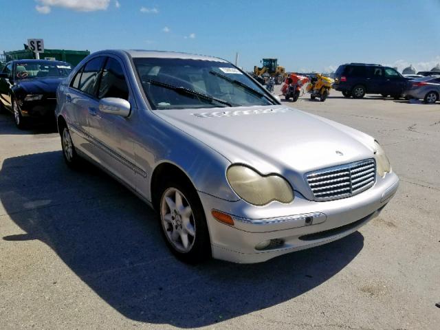 WDBRF61J34A626141 - 2004 MERCEDES-BENZ C 240 SILVER photo 1