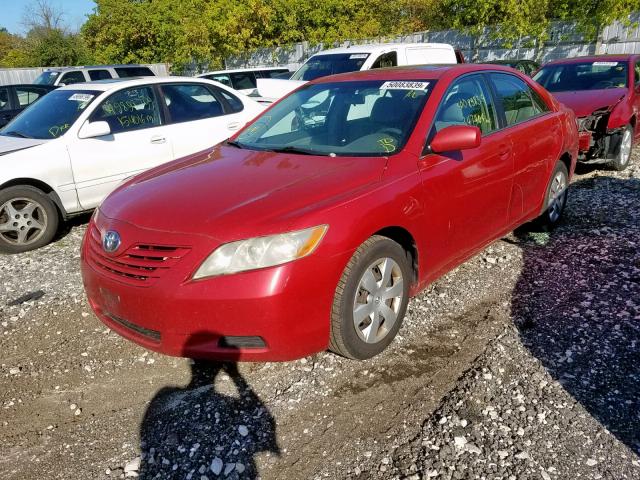 4T1BE46K37U054353 - 2007 TOYOTA CAMRY NEW RED photo 2