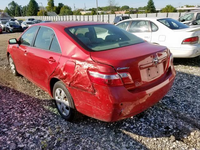 4T1BE46K37U054353 - 2007 TOYOTA CAMRY NEW RED photo 3