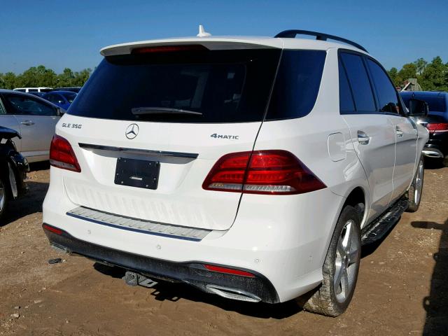 4JGDA5HB9JB138932 - 2018 MERCEDES-BENZ GLE 350 4M WHITE photo 4